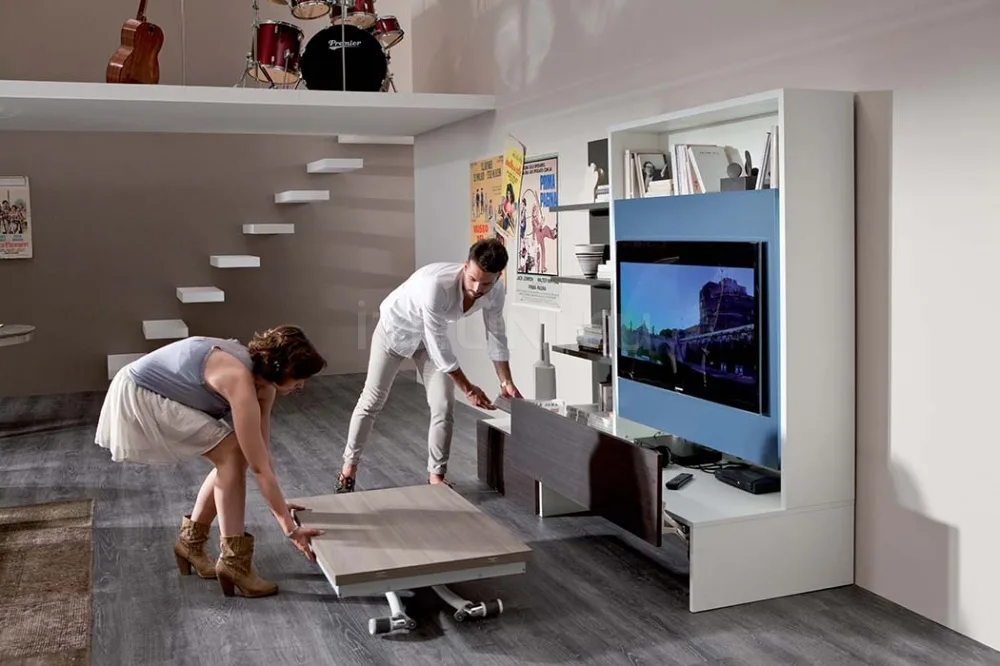 Мебель для гостиной с умными системами