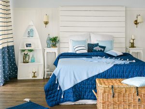 Советы по выбору мебели для спальни в морском стиле