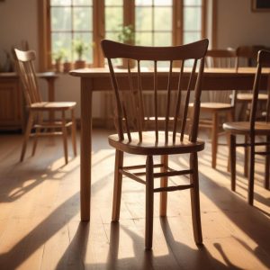 Жесткие деревянные кухонные стулья: материалы, конструкция и уход